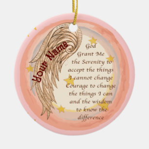 Adorno De Cerámica Oración Angel Serenity
