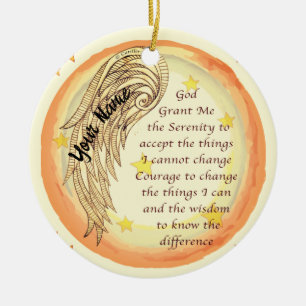 Adorno De Cerámica Oración Angel Serenity