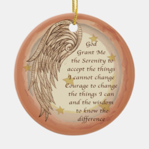 Adorno De Cerámica Oración Angel Serenity