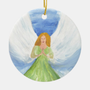 Adorno De Cerámica Oración espiritual del Ángel Guardián Cristiandad 