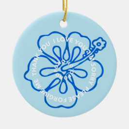 Adorno De Cerámica Oración Ho'oponopono TE AMO, LO SIENTO PERDONO