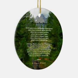 Adorno De Cerámica Oración Por La Paz