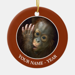 Adorno De Cerámica Orangután