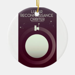 Adorno De Cerámica Orbitador de reconocimiento lunar