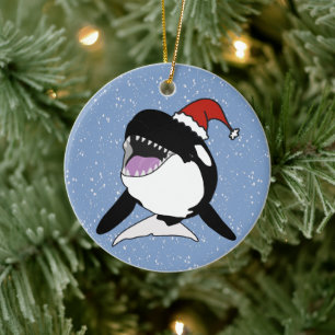 Adorno De Cerámica Orca Ballena Asesina