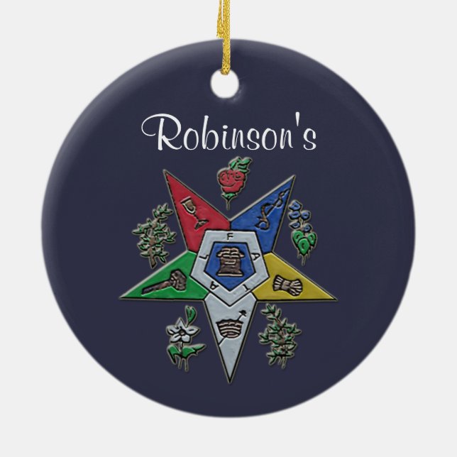 Adorno De Cerámica Orden De La Estrella Del Este (Atrás)