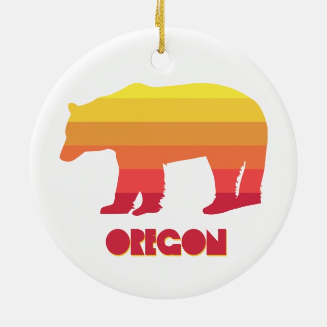 Adorno De Cerámica Oregon Bear (Atrás)