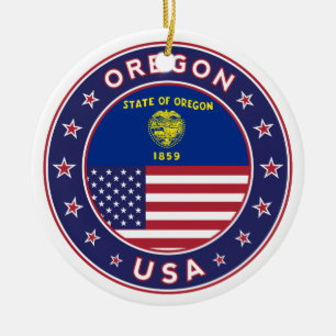 Adorno De Cerámica Oregon, pegatina de Oregón, estuche de teléfono, b