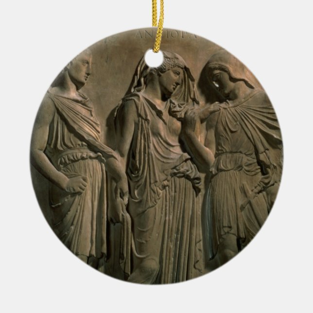 Adorno De Cerámica Orfeo, Eurídice y Hermes (mármol) (Frente)