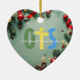 Adorno De Cerámica Organ Donation Awareness Christmas Holiday
