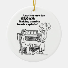Adorno De Cerámica Organ "Zombie Explode"