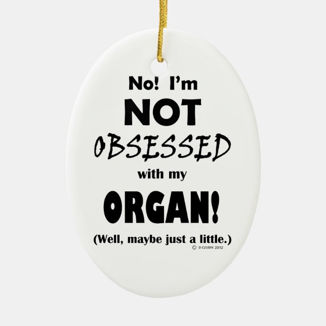 Adorno De Cerámica Órgano Obsesionado (Frente)