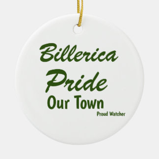 Adorno De Cerámica Orgullo de Billerica - Nuestra ciudad, EE.UU. - Or