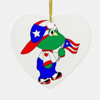 Adorno De Cerámica Orgullo de Coqui Puerto Rico