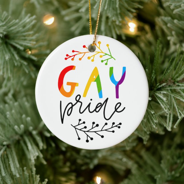 Adorno De Cerámica Orgullo gay (Árbol)