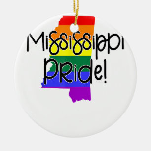 Adorno De Cerámica Orgullo gay de Mississippi