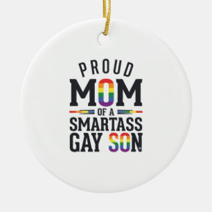 Adorno De Cerámica Orgullosa madre de un hijo gay descarado camiseta