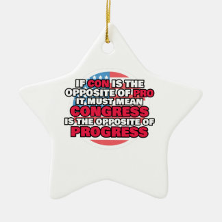 Adorno De Cerámica Orgulloso Congreso Libertario se opone al progreso