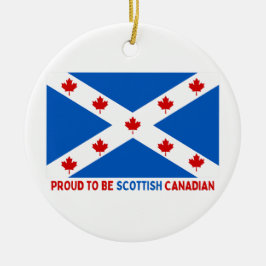 ADORNO DE CERÁMICA ¡ORGULLOSO DE SER CANADIENSE ESCOCIA!
