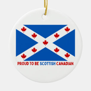 ADORNO DE CERÁMICA ¡ORGULLOSO DE SER CANADIENSE ESCOCIA!