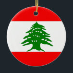 Adorno De Cerámica Orgulloso libanés - orgulloso ser libanés - Líbano<br><div class="desc">Orgulloso libanés - bandera libanesa de alta resolución http://instagram.com/proudlylebanese</div>