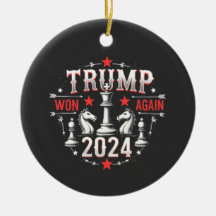 Adorno De Cerámica Orgulloso Maga Trump Ganó de nuevo Día de Inaugura