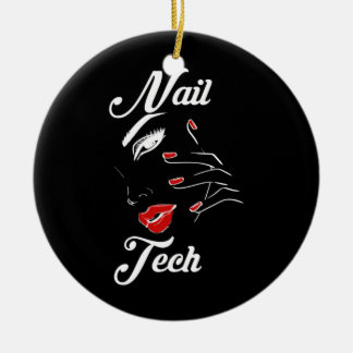 Adorno De Cerámica Orgulloso Nail Tech