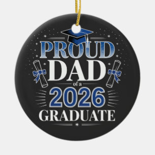 Adorno De Cerámica Orgulloso Papá de un Graduado 2026 Día del Padre