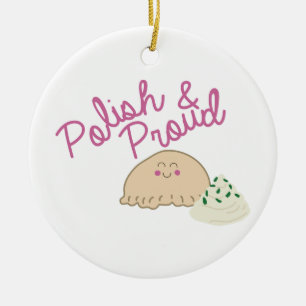 Adorno De Cerámica Orgulloso Pierogi