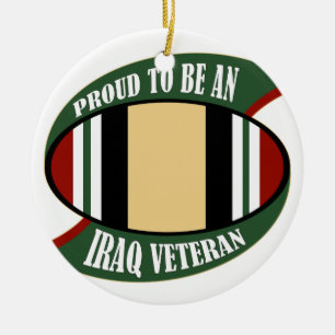 Adorno De Cerámica Orgulloso ser un veterano de Iraq
