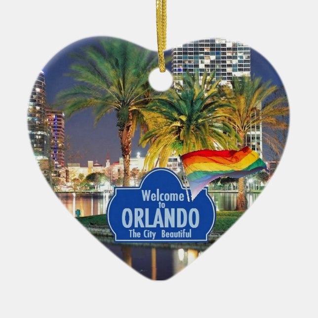 Adorno De Cerámica Orlando la FLORIDA (Frente)