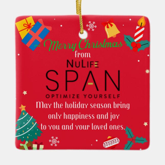 Adorno De Cerámica Orn de Navidades de NuLifeSpan (Anverso)