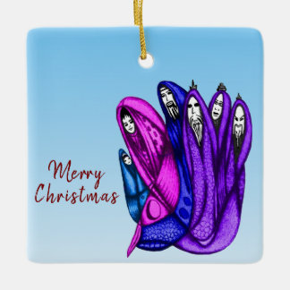 Adorno De Cerámica Ornament Christmas Three Wise Kings