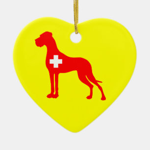 Adorno De Cerámica Ornament Great Dane