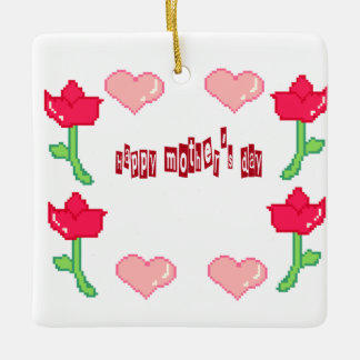 Adorno De Cerámica Ornament Happy mother's day 