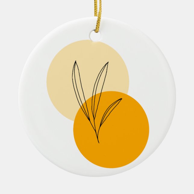 Adorno De Cerámica Ornament simple design  (Frente)