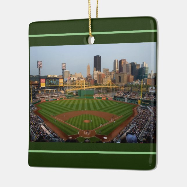 Adorno De Cerámica Ornament Square-PNC Park-Pittsburgh=Noche y Día (Izquierda)