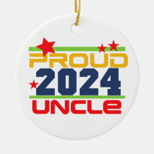 Adorno De Cerámica Ornament, tío orgulloso de 2024