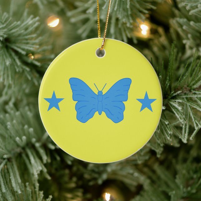 Adorno De Cerámica Ornament with flag of Bady Bassitt (Árbol)