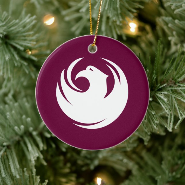 Adorno De Cerámica Ornament with flag of Phoenix, Arizona (Árbol)