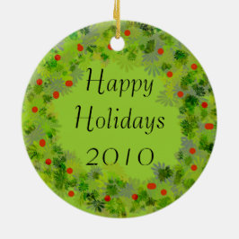 Adorno De Cerámica Ornament - Wreath