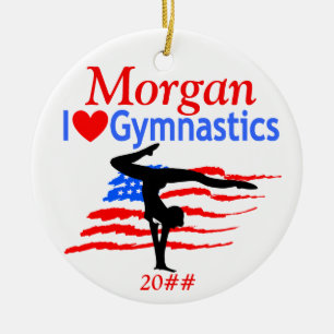 ADORNO DE CERÁMICA ORNAMENTE GIMNASIO PERSONALIZADO DE LA BANDERA DE