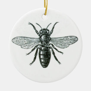 Adorno De Cerámica Ornamento...Abeja de época