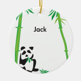 Adorno De Cerámica ¡Ornamento del oso de panda!