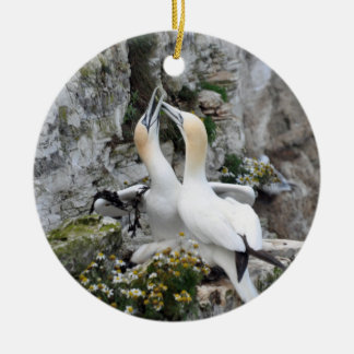 Adorno De Cerámica Ornamento: Gannets de amor