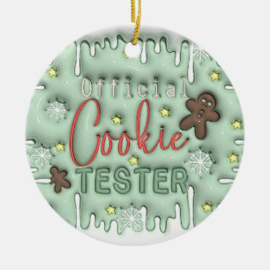 Adorno De Cerámica "Ornamento oficial de Cookie Tester"
