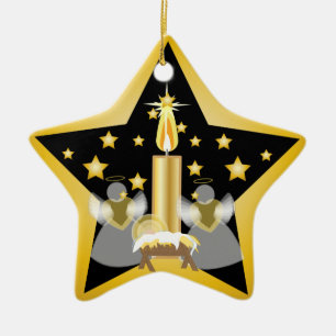 Adorno De Cerámica Ornamento-Personalizar de la natividad