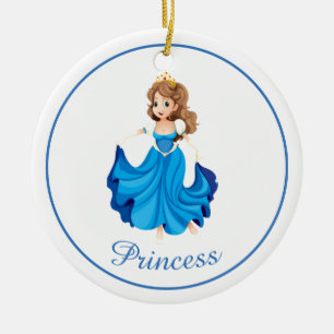 Adorno De Cerámica Ornamento-Princesa del navidad