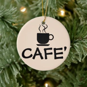 ADORNO DE CERÁMICA ORNAMIENTO CERAMICO DE CAFÉ