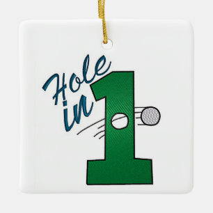 ADORNO DE CERÁMICA **ORNAMIENTO DE LA NAVIDAD DEL SUEÑO DE GOLFER**